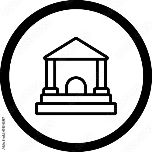 Bank Vector Icon Design