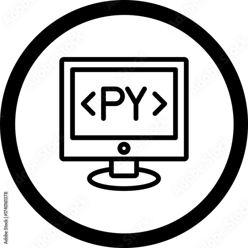 Python Vector Icon Design