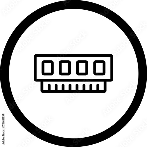 RAM Vector Icon Design