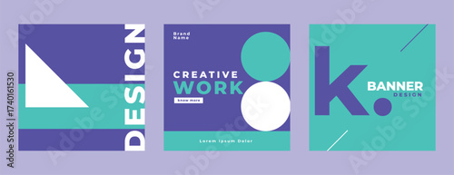 collection of social media promo banner for online marketing