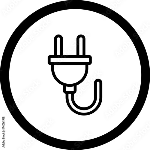 Plug Vector Icon Design