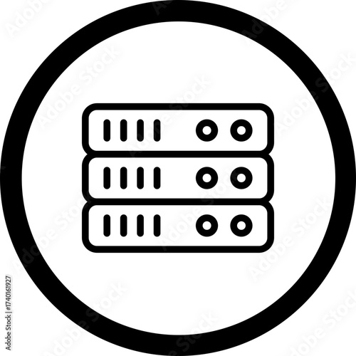 Servers Vector Icon Design