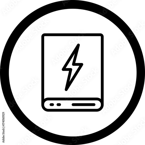 Power Bank Vector Icon Design