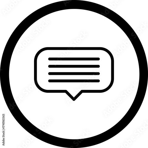 Private Message Vector Icon Design