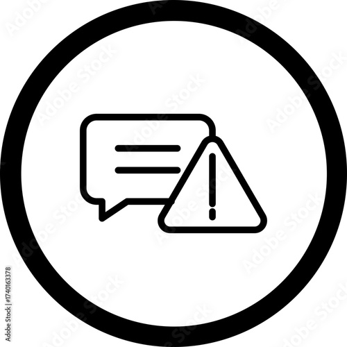 Error Message Vector Icon Design