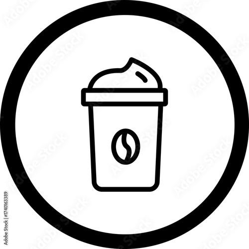 Latte Macchiato Vector Icon Design