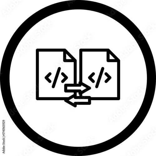 Data Transfer Vector Icon Design