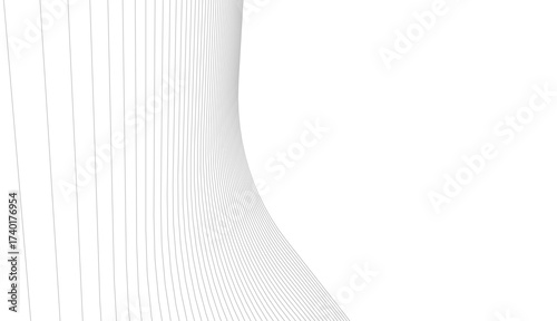 Abstract buildings architectural 3d drawing 