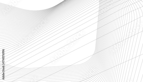 Abstract buildings architectural 3d drawing 