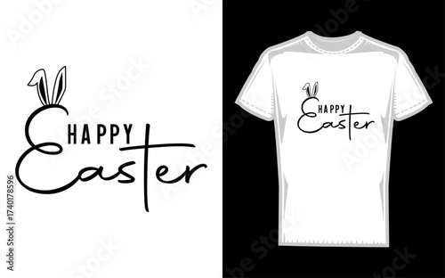 Joyful easter bunny silhouette with festive elements perfect for spring celebrations and holiday designs capturing the spirit of the season with a minimalist aesthetic silhouette