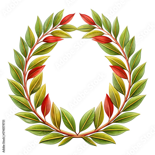 laurel wreath illustration