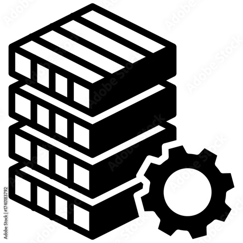 Isometric Data mixed icon