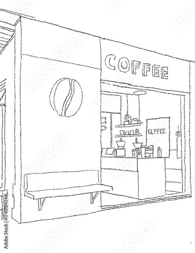 house and flowers drawing illustration