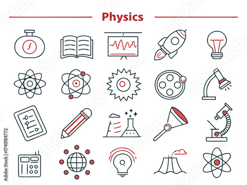Forty minimal line icons representing physical health concepts