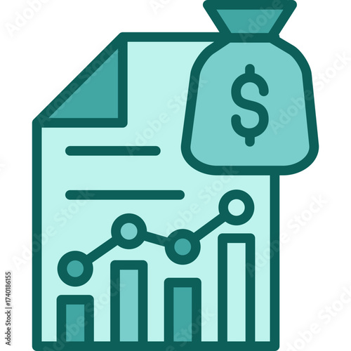 Revenue Stream solid icon