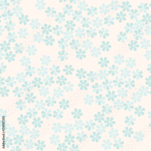 Seamless pattern with flowers. Floral gentle spring background. Flourish ornamental texture with summer flowers.
