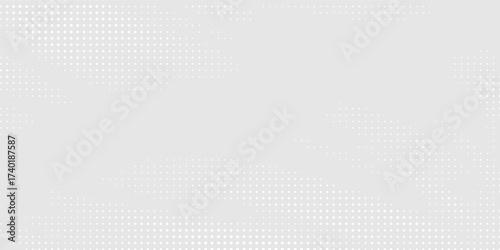 Dot white gray wave light technology texture background. Abstract big data digital concept.
