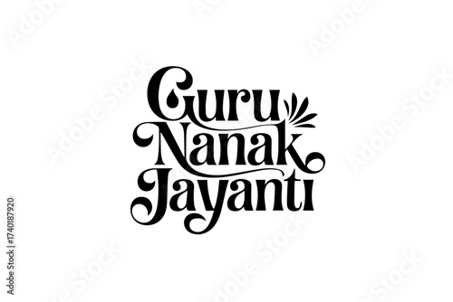 Guru Nanak Jayanti Typography Design