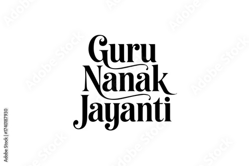 Guru Nanak Jayanti Typography Design