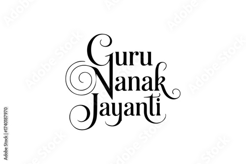 Guru Nanak Jayanti Typography Design
