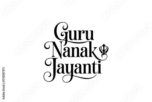 Guru Nanak Jayanti Typography Design