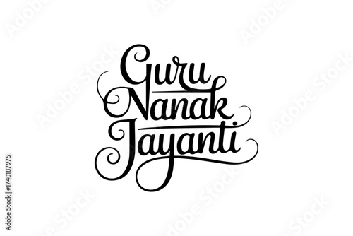 Guru Nanak Jayanti Typography Design