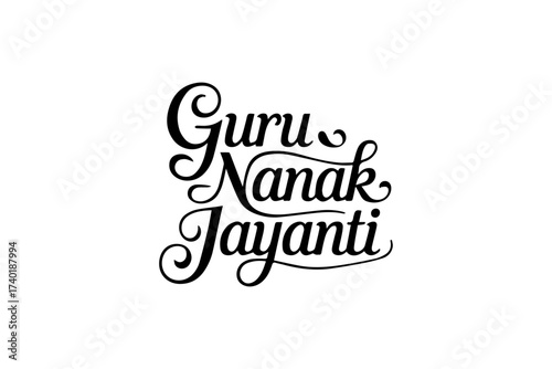 Guru Nanak Jayanti Typography Design