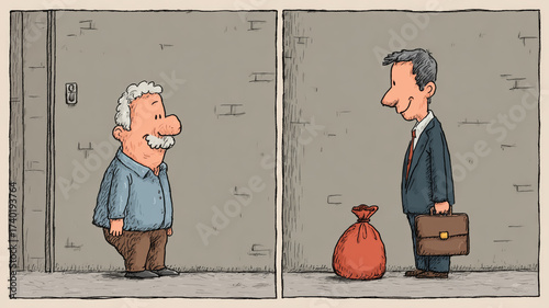 CFO discovers an unexpected treasure while carrying a mysterious bag