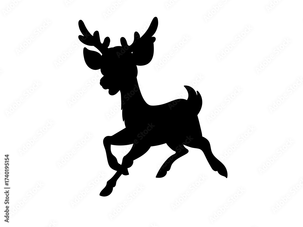 Fototapeta premium silhouette of a deer