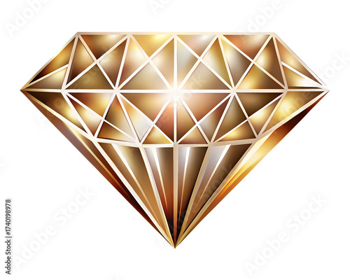 diamond on white background
