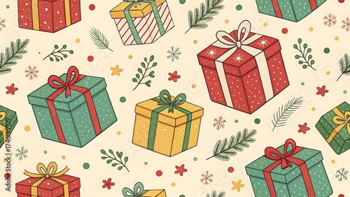 Festive Christmas Holiday Background