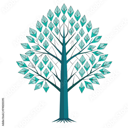 White ash tree specimen with its characteristic compound, pinnate leaves and diamond-patterned bark, a large eastern hardwood.