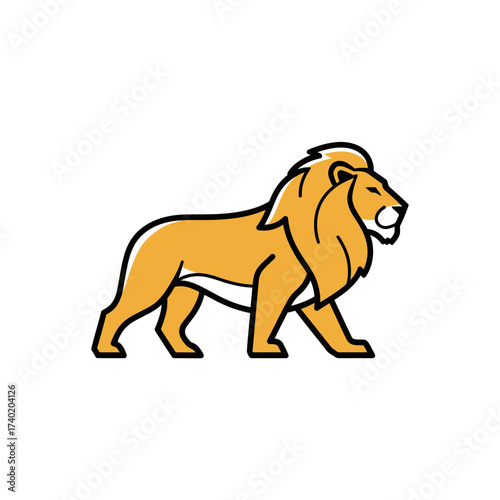 Majestic Lion Silhouette A Symbol of Strength and Royalty