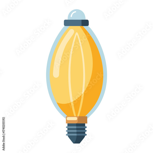 A single, isolated, unlit fairy light bulb, featuring clear glass and a delicate wire, representing potential, decoration, or subtle light.