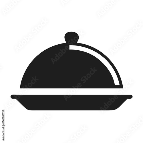 Illustration of a covered dish with a knob on top and a white accent line on the top cover plate