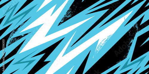 Vector seamless camo tiger stripe army fatigue pattern design	
