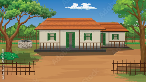 Rural House and Landscape: A charming rural house