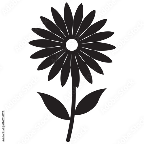 Cute flower nature icon