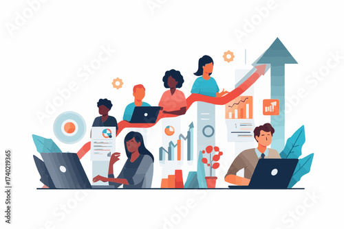 Teamwork business meeting