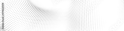 Modern minimalist abstract featuring a delicate wave of tiny grey dots on a pristine white background a clean and refreshing digital design with organic movement