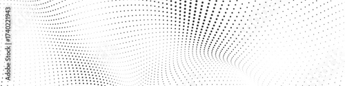 Modern minimalist abstract featuring a delicate wave of tiny grey dots on a pristine white background a clean and refreshing digital design with organic movement