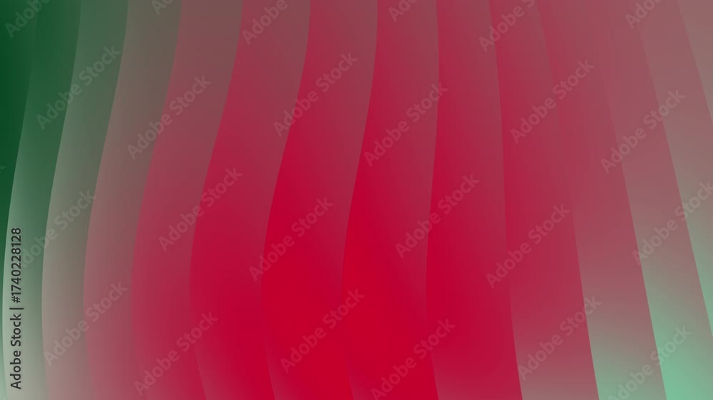 Dynamic Red Green Holiday Presentation Visual