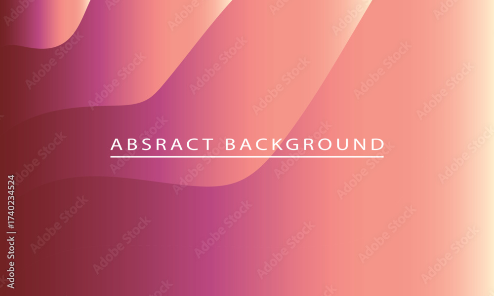 Obraz premium Soft Pink and Red Gradient Waves With Text abstract