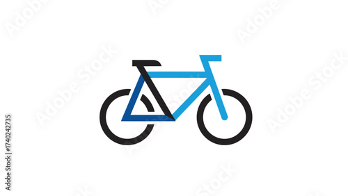 simple bicycle vector logo icon