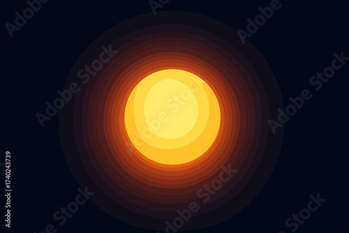 Background radiant sphere gradient glow vector center illustration dark smooth light into