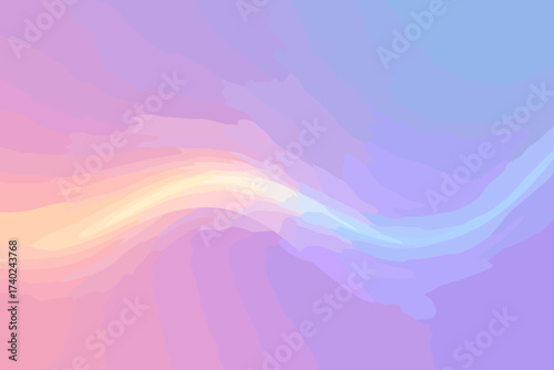 Illustration gradient canvas wave highlights spreading pastel luminous across vector
