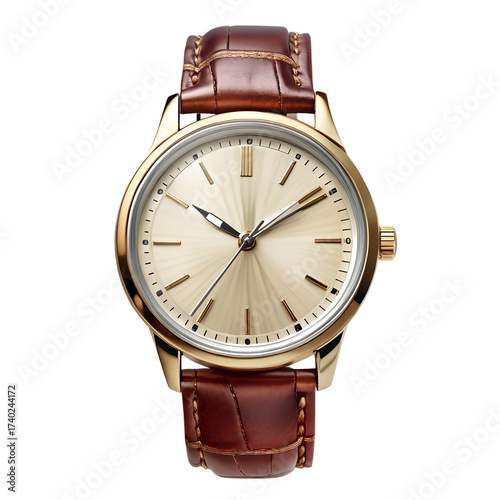 wristwatch isolated on white background
