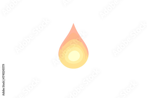 Droplet floating expanding luminous illustration gradient smooth glowing softly radiating vector