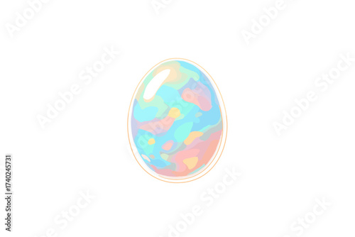 Gem canvas shining vector illustration opal gradient outward glowing radiant