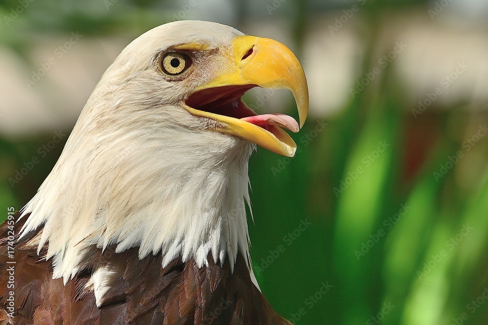 Obraz premium Close Up shot of the Bald Eagle, America's National Bird